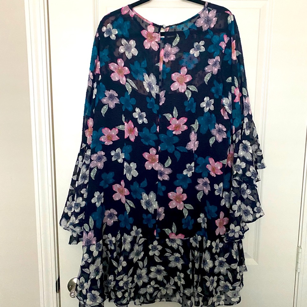 Eliza J Floral Shift Dress
